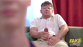 Fake Hostel - teeny babe handles two big cocks for the first time in her tight pussy for threesome